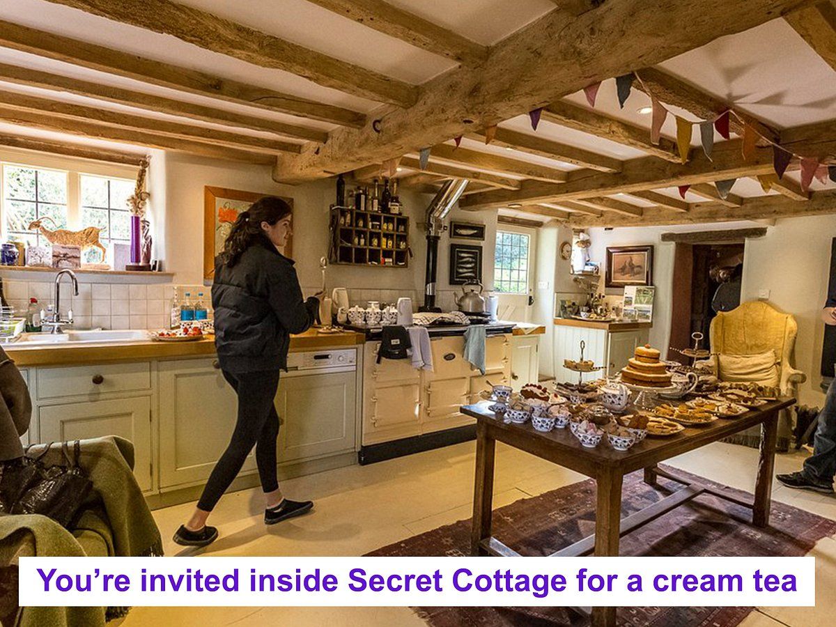 polly inside secret cottage 